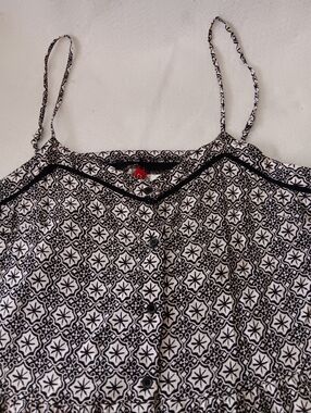 Black & White Printed Spaghetti Strap Dress